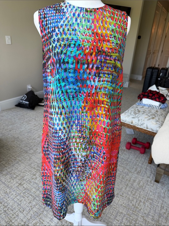 Missoni Dresses & Skirts - Missoni Multicolor Abstract A-Line Dress with Red and Blue Accents